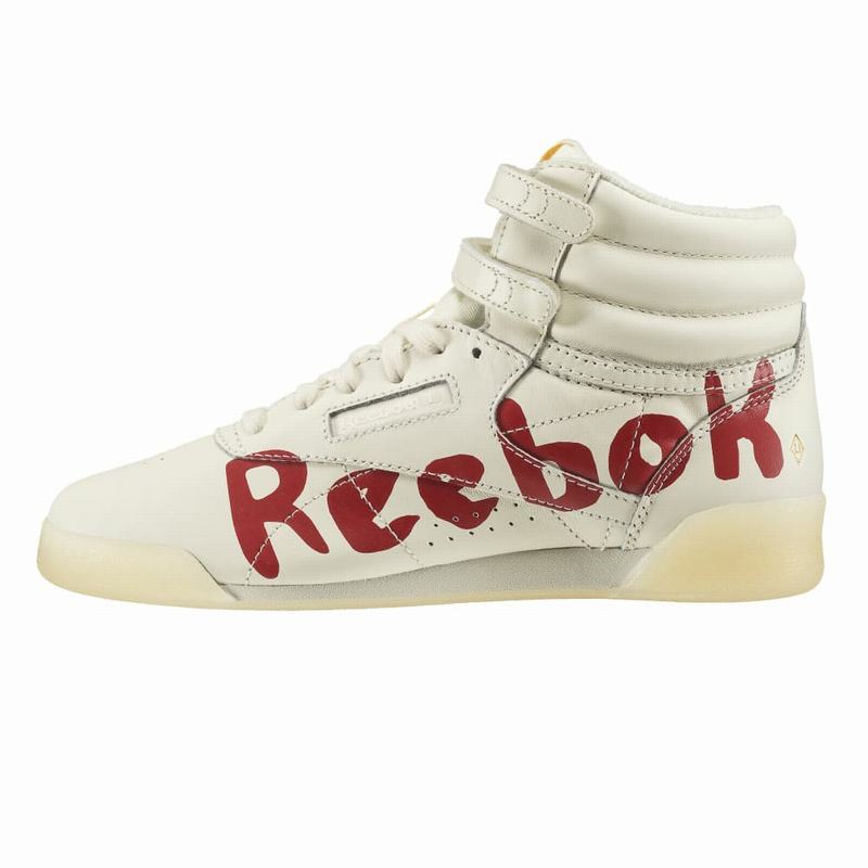 Tenisi Reebok Freestyle Hi Tao Graphic Fete Albi/Rosii Romania LS8234BT